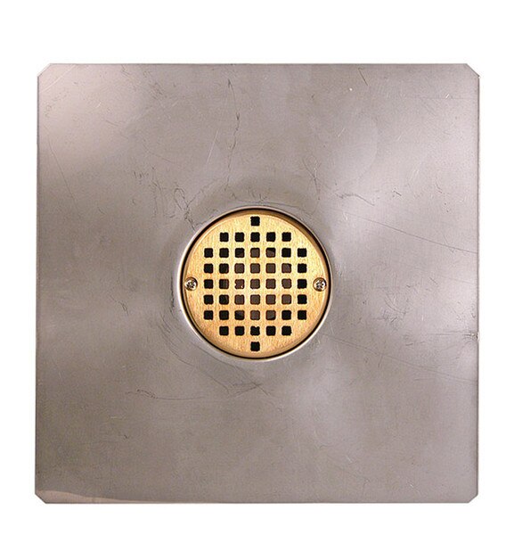 Img of Stainless Bowl Deck Drain 2" No Hub